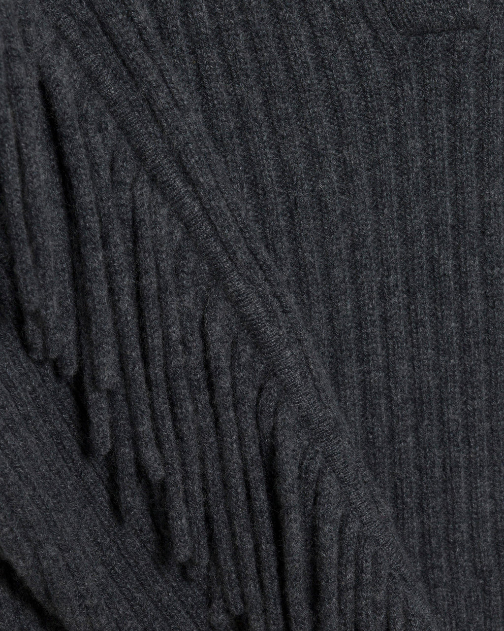Natalia Wool Fringe Polo Sweater