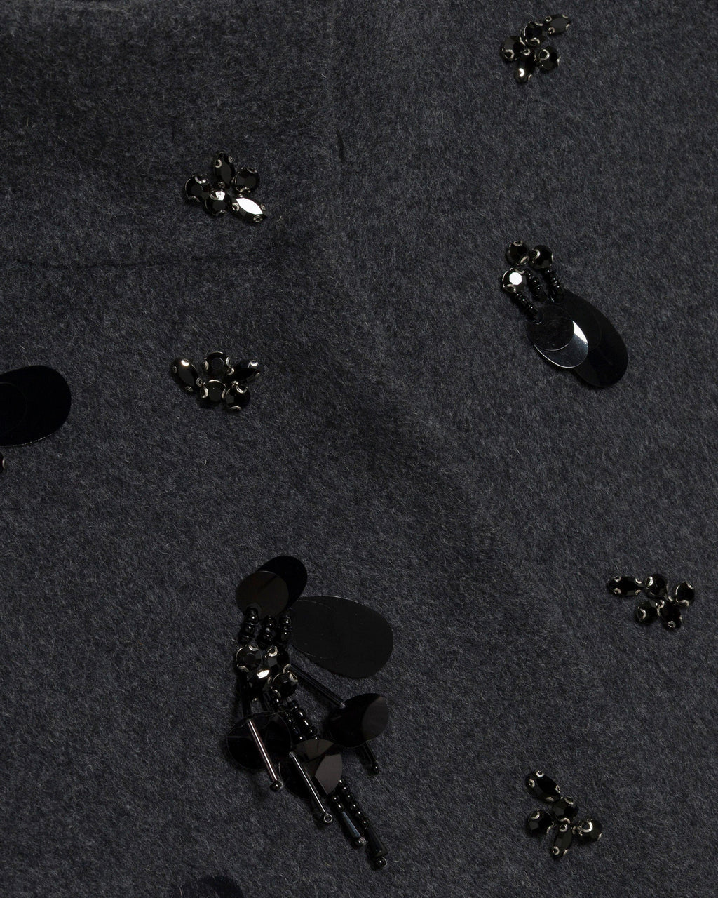 Siena Embellished Wool Funnel Jacket