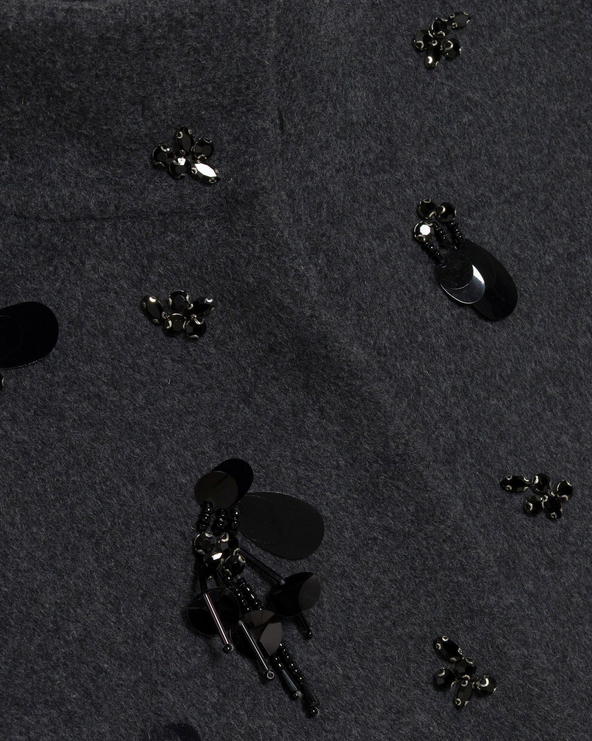 Siena Embellished Wool Funnel Jacket