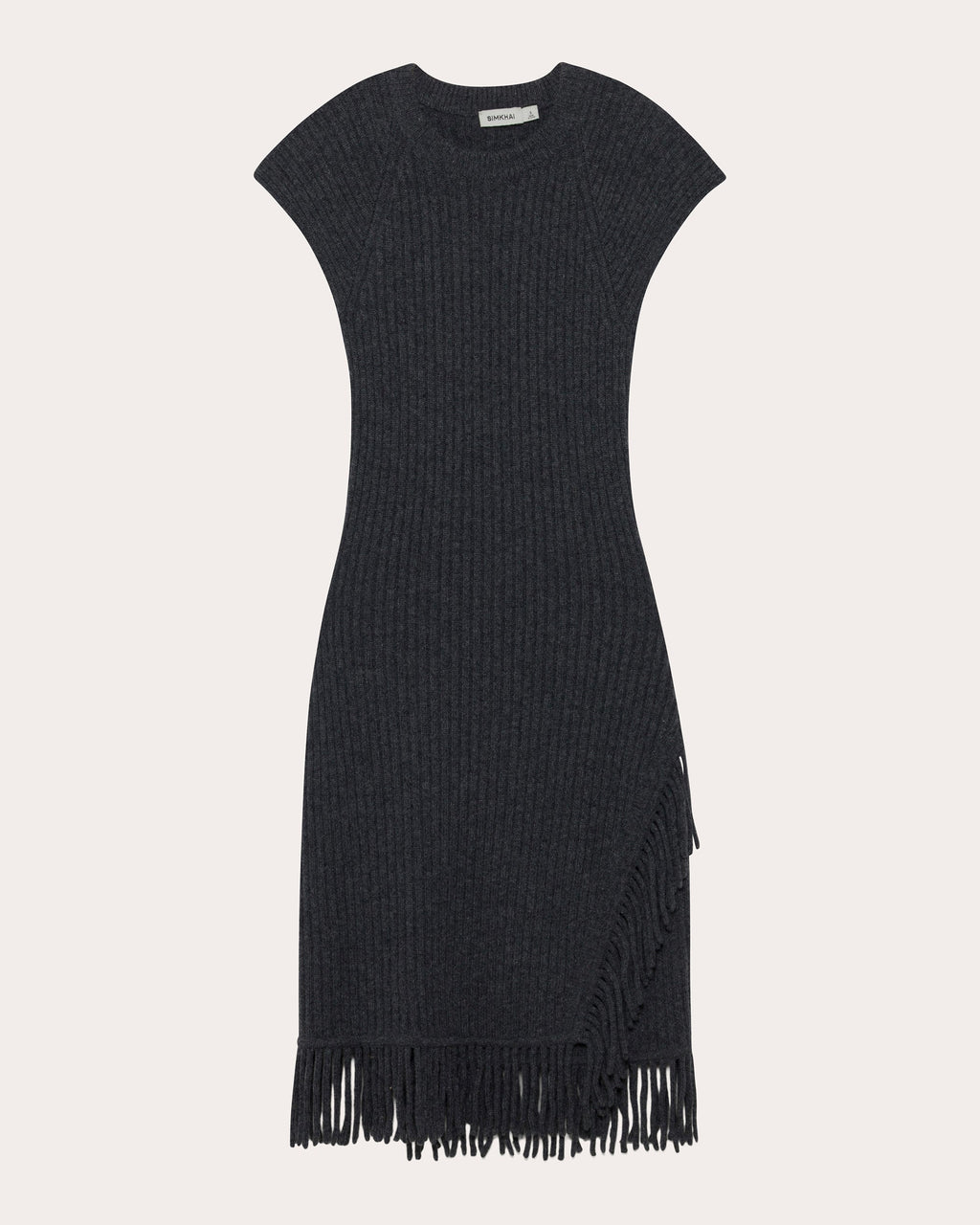 Margot Wool Knit Fringe Mini Dress