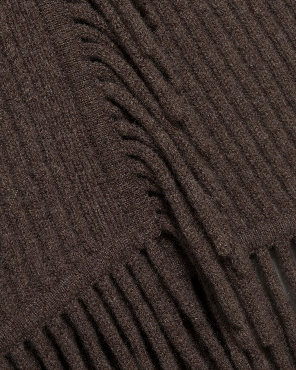 Casey Wool Knit Fringe Midi Skirt