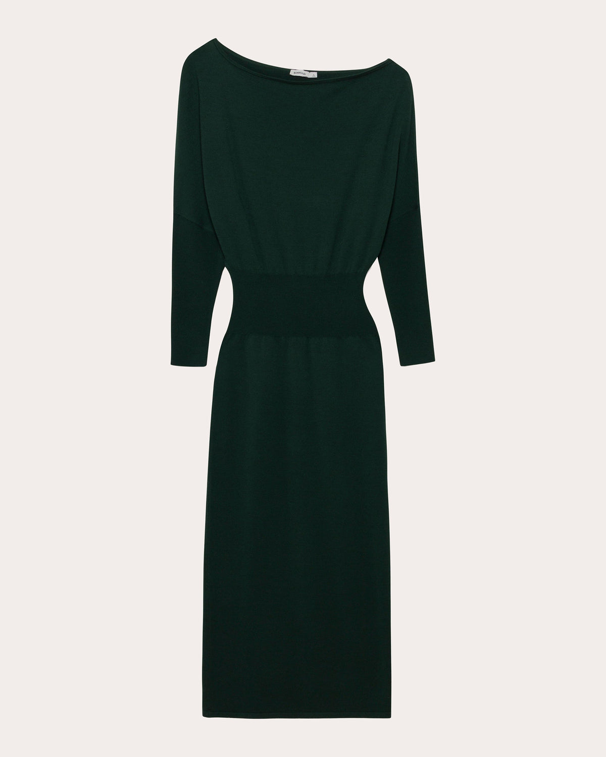 Janese Knit Wool Draped Midi Dress