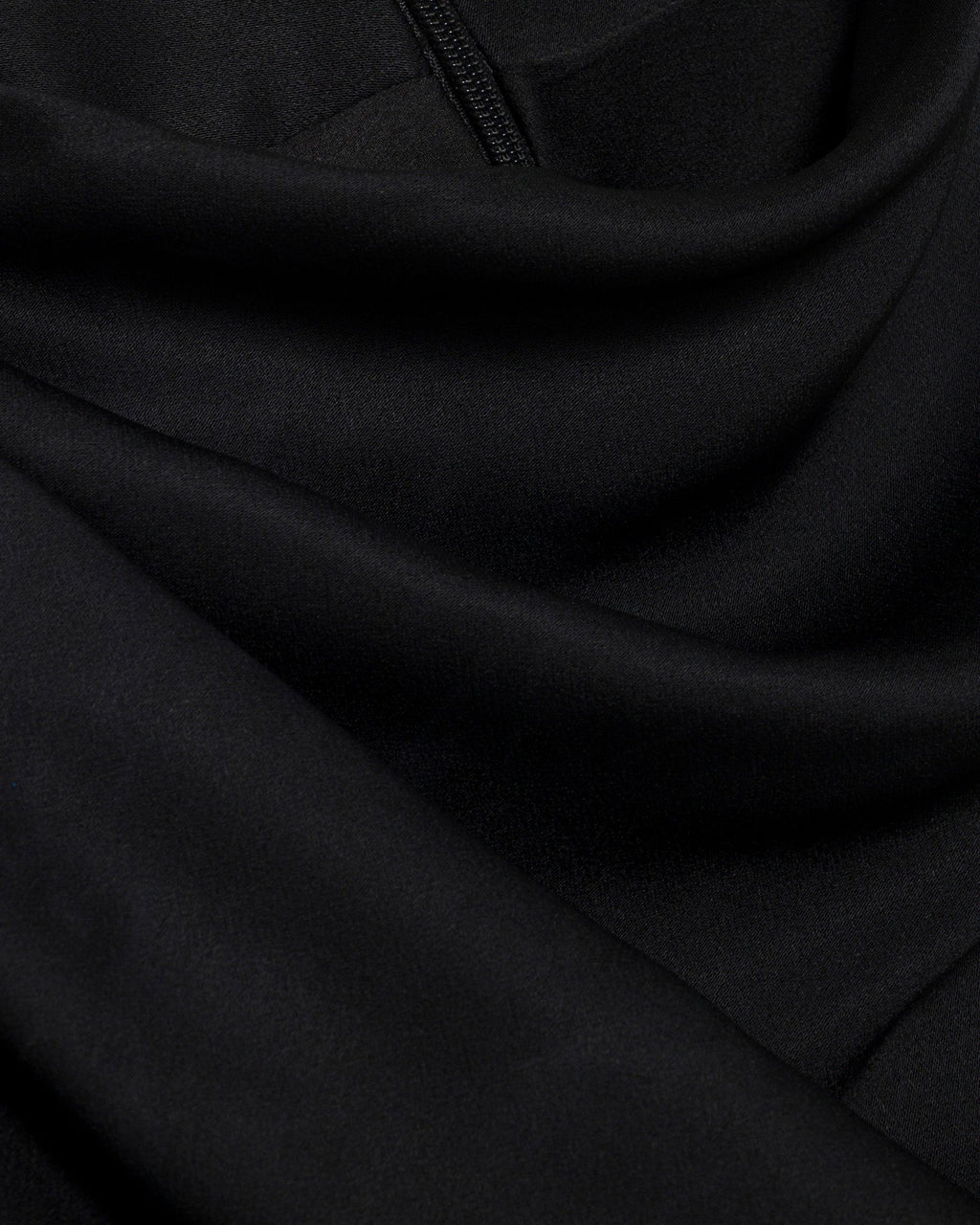 Annibelis Satin Draped Cape Gown