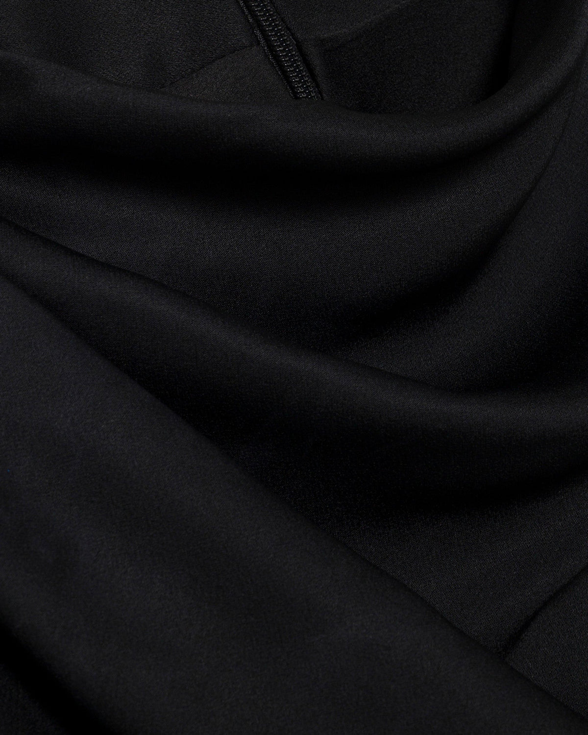 Annibelis Satin Draped Cape Gown