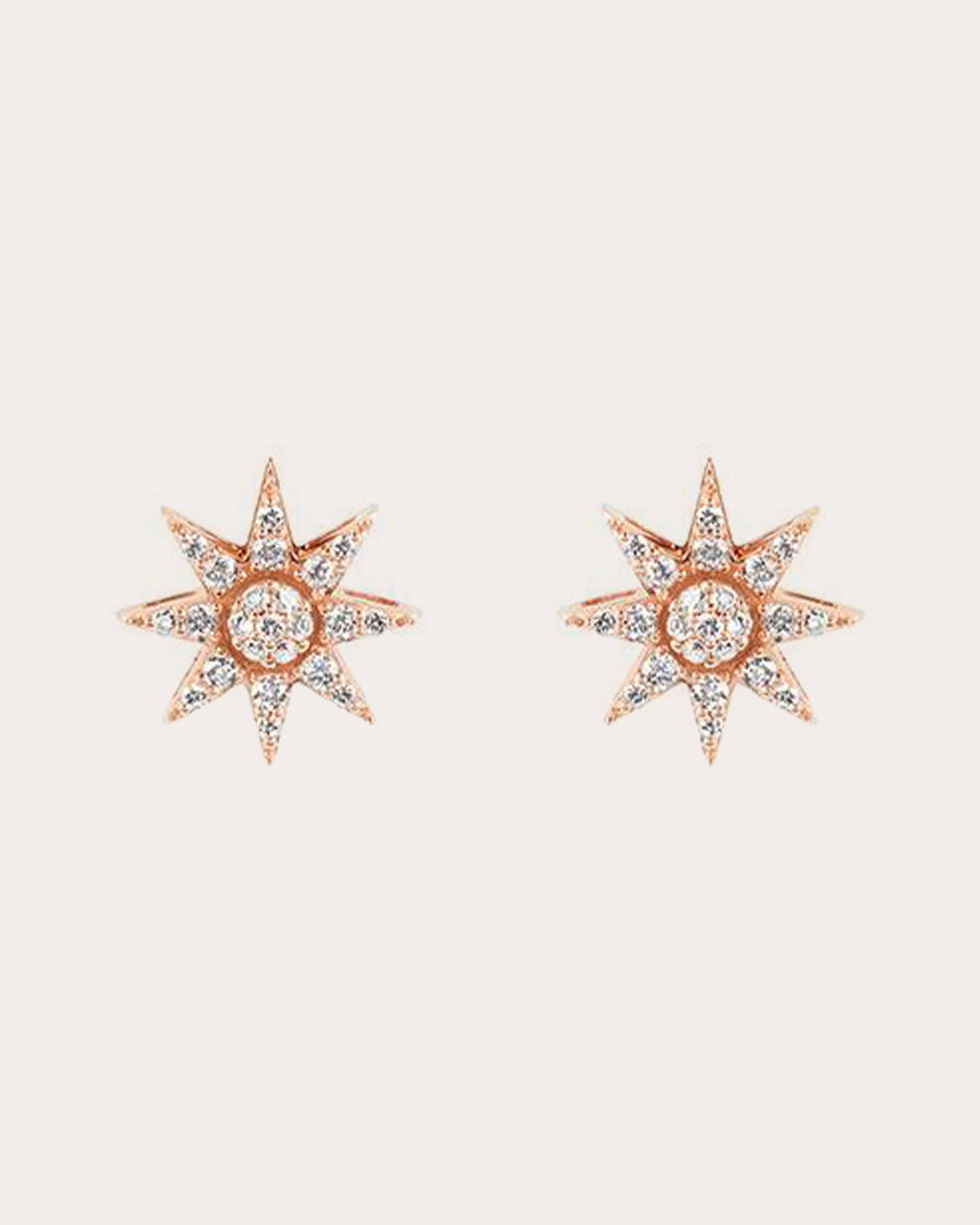 Diamond Venus Star Stud Earrings