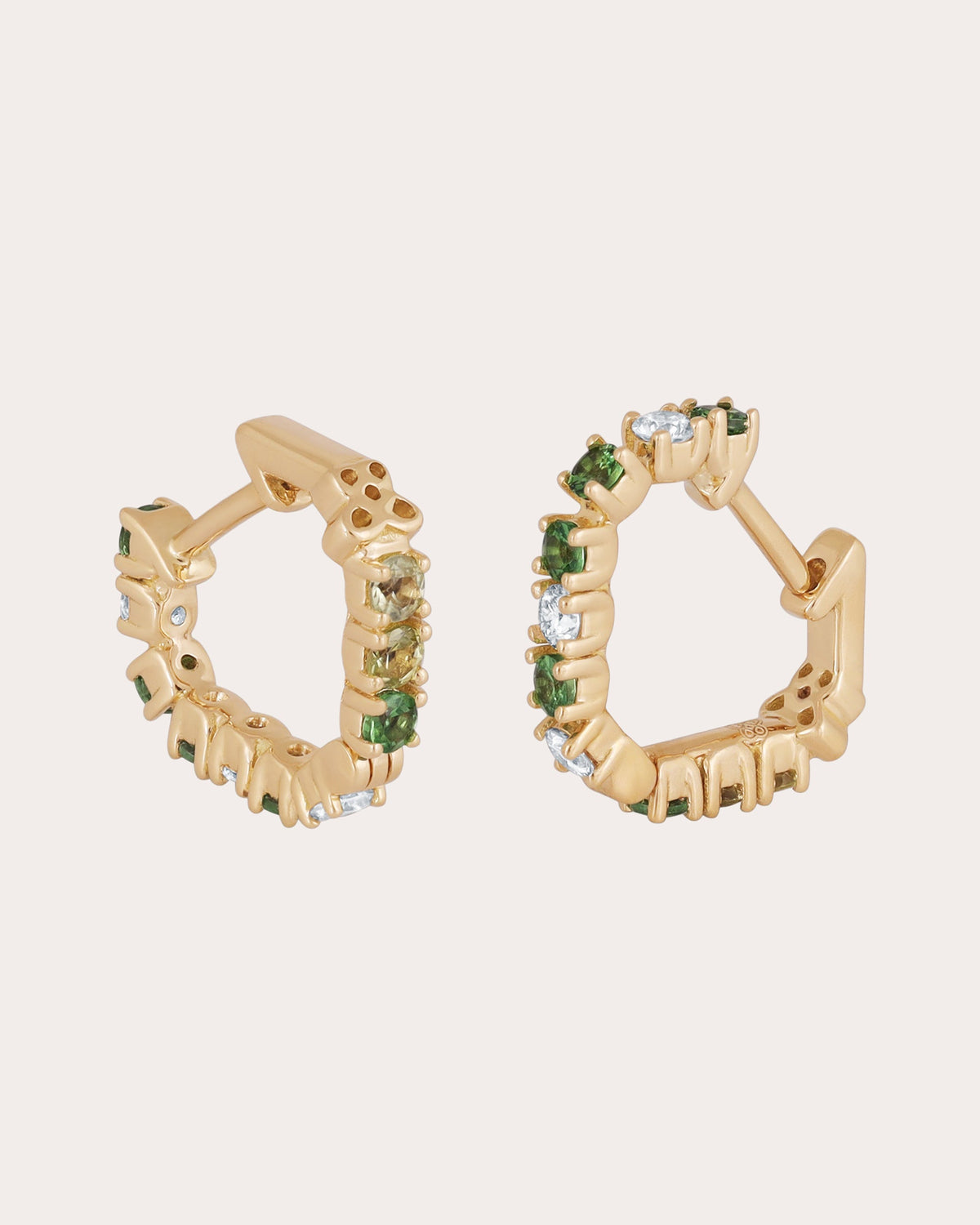Green Tsavorite Icon Petite Hoop Earrings