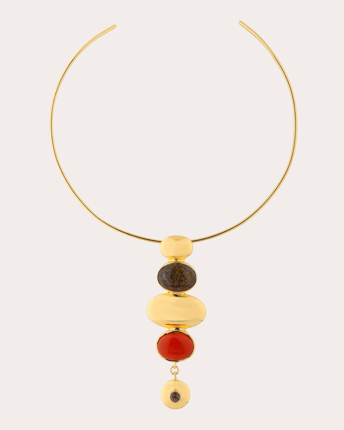 Bronzite & Carnelian Istanbul Necklace