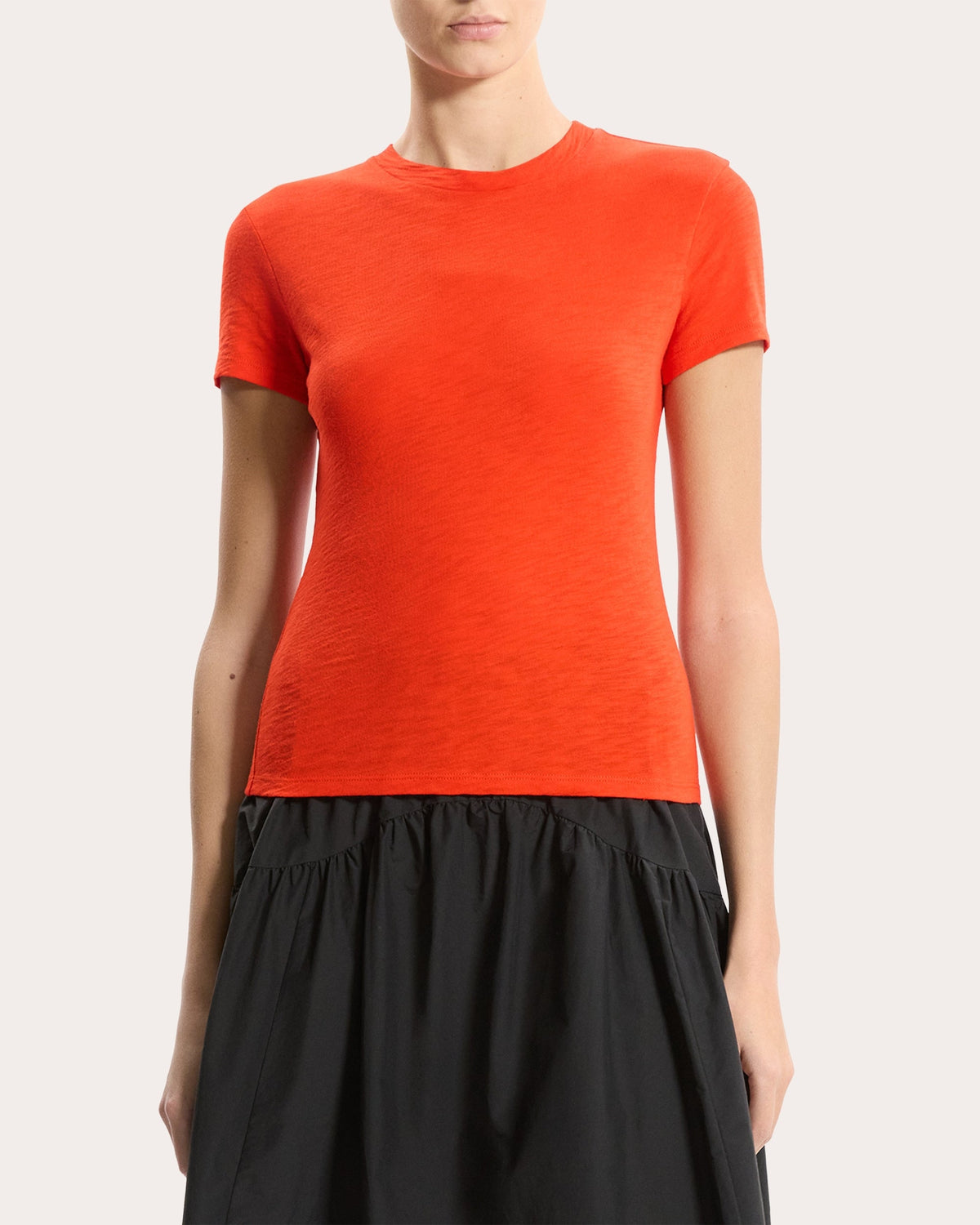 Slub Cotton Tiny Crewneck Tee