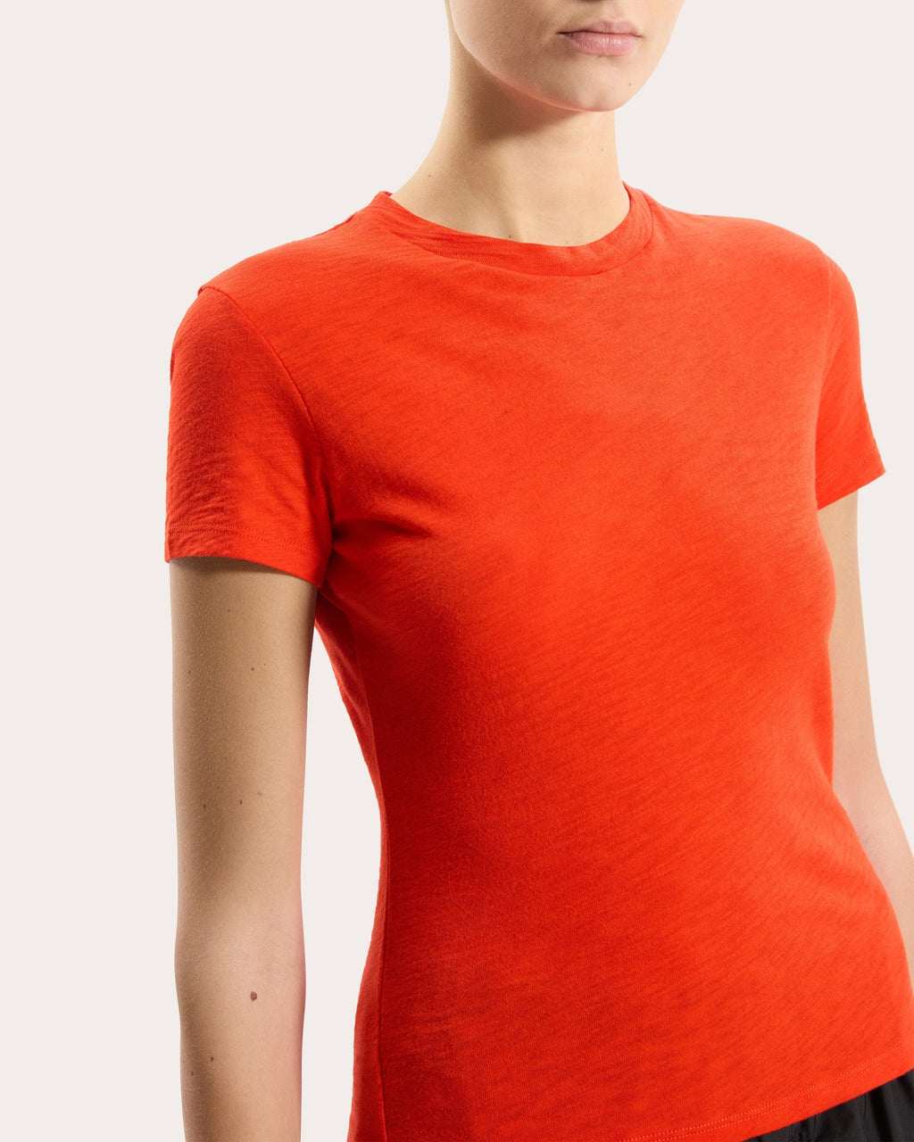 Slub Cotton Tiny Crewneck Tee