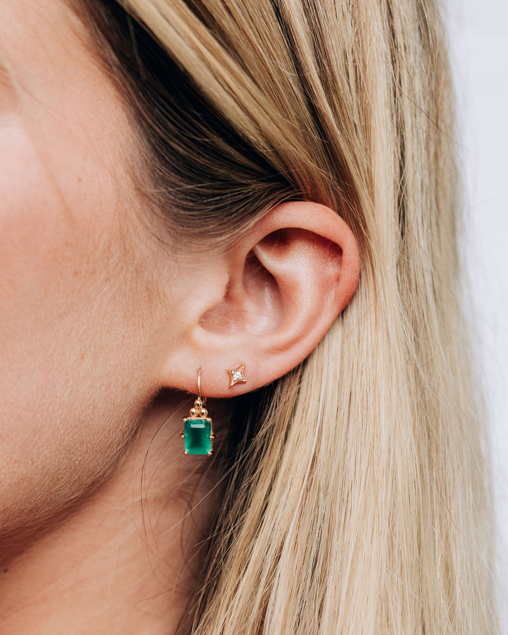 Topaz Jac+Jo Mini Gothic Stud Earring