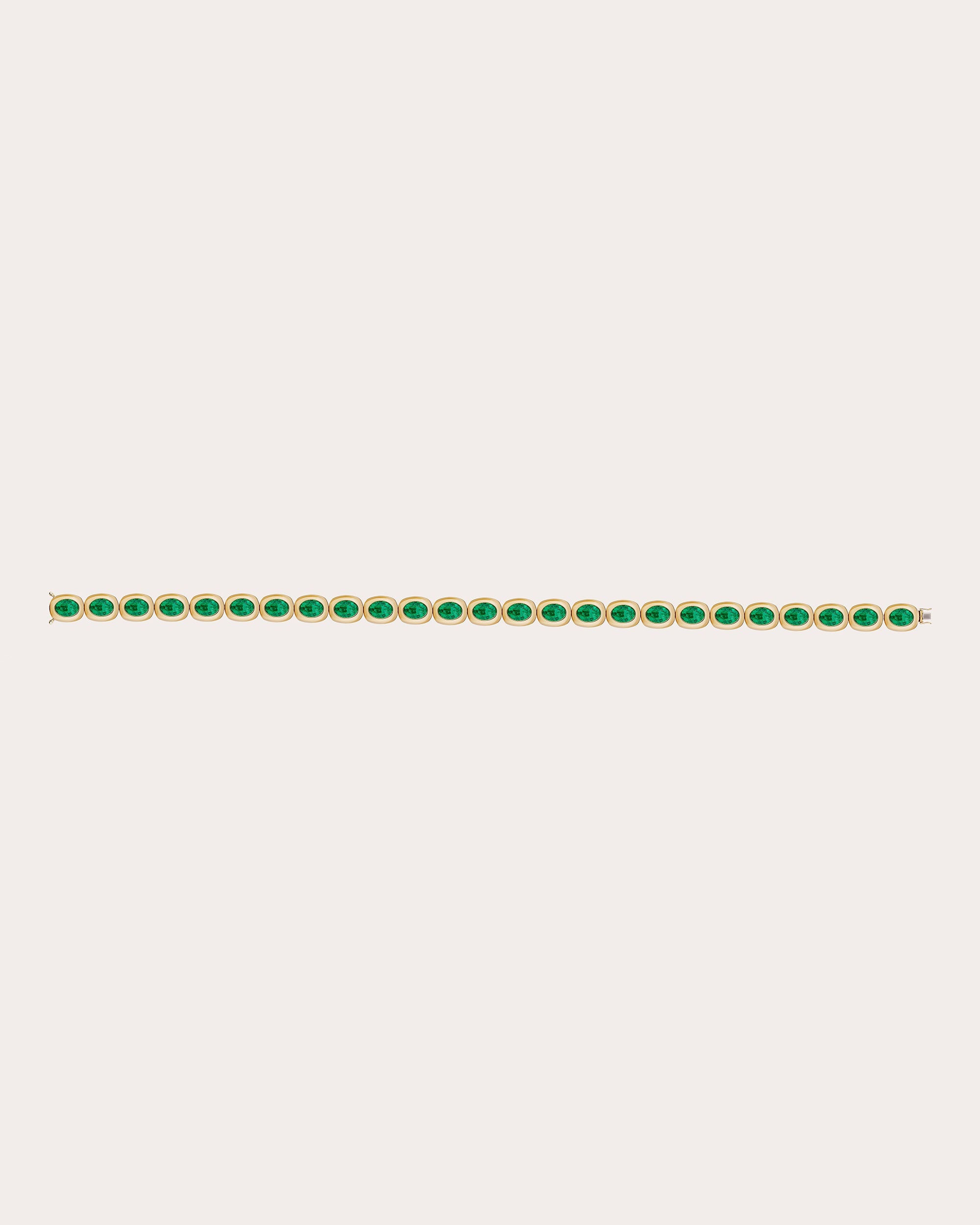 18K Gold Emerald Bracelet