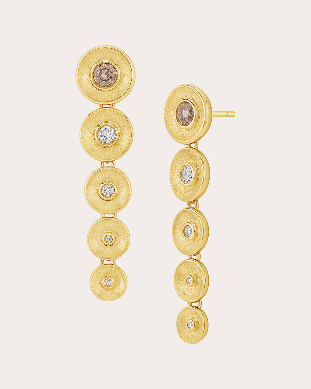 Diamond & 18k Gold Stardust Drop Earrings