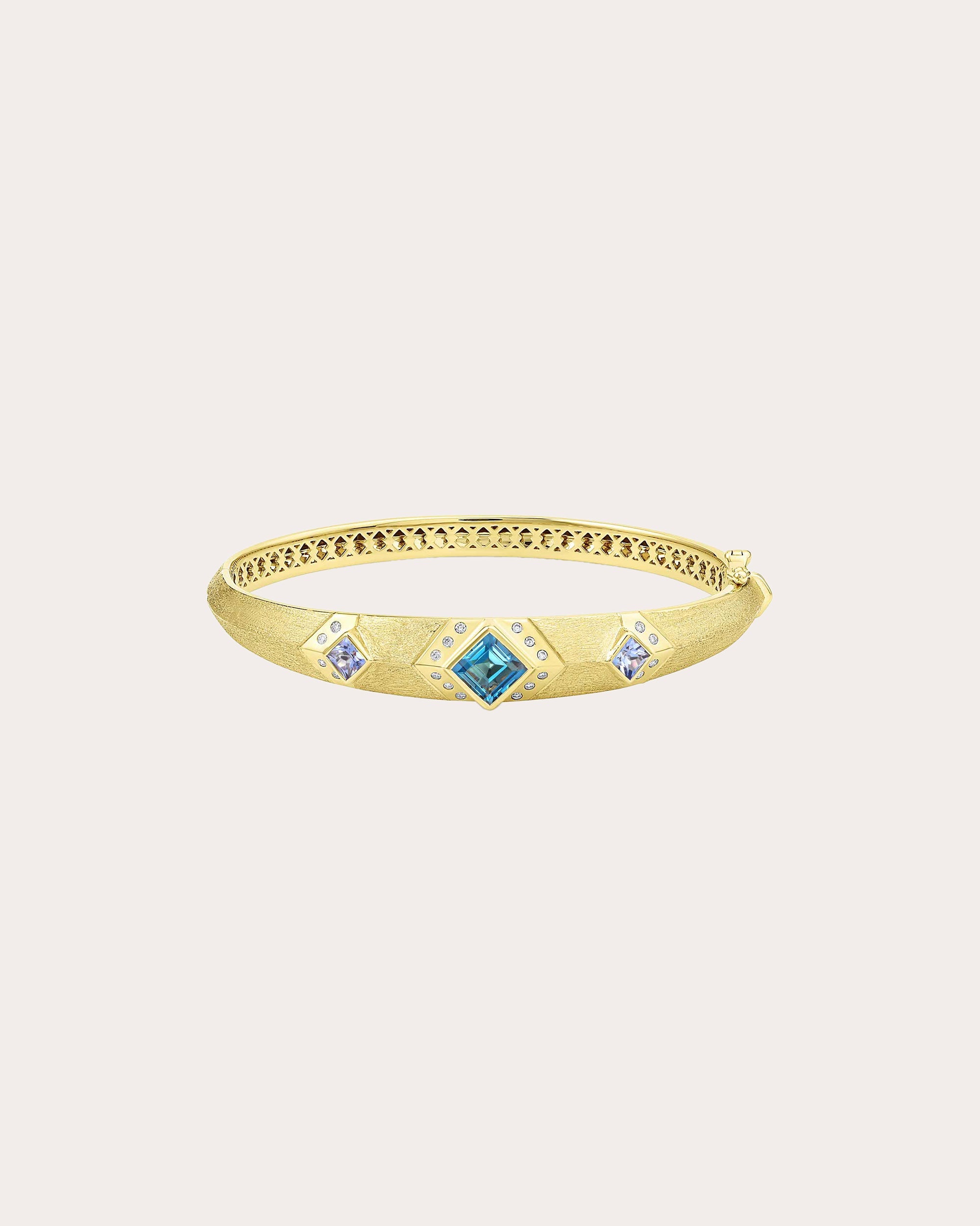 Diamond & Blue Topaz Stardust Bracelet