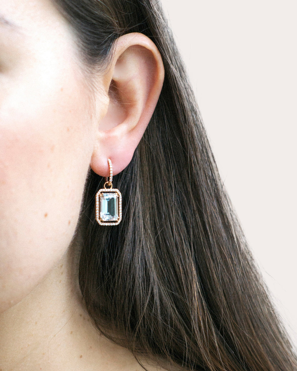 Prasiolite & Diamond Gossip Drop Earrings