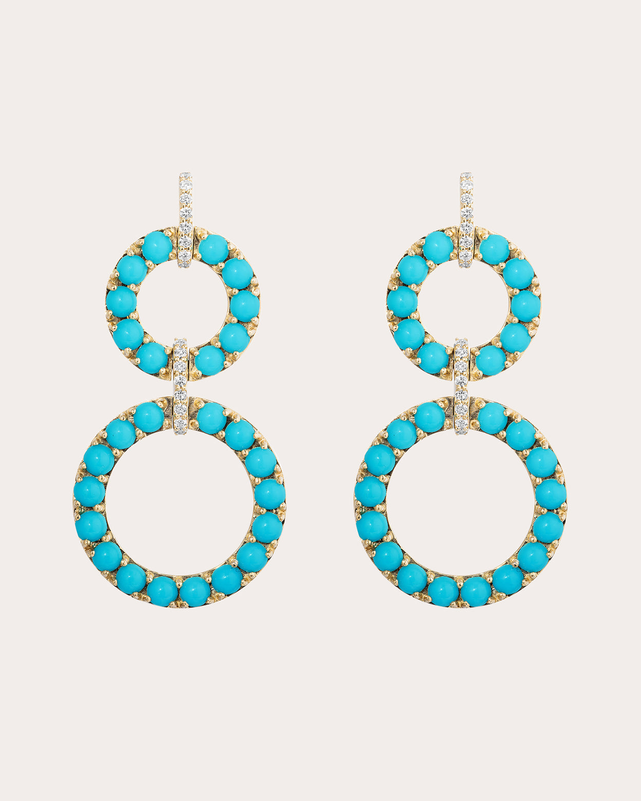 Turquoise & 18k Gold Limited Edition Drop Earrings