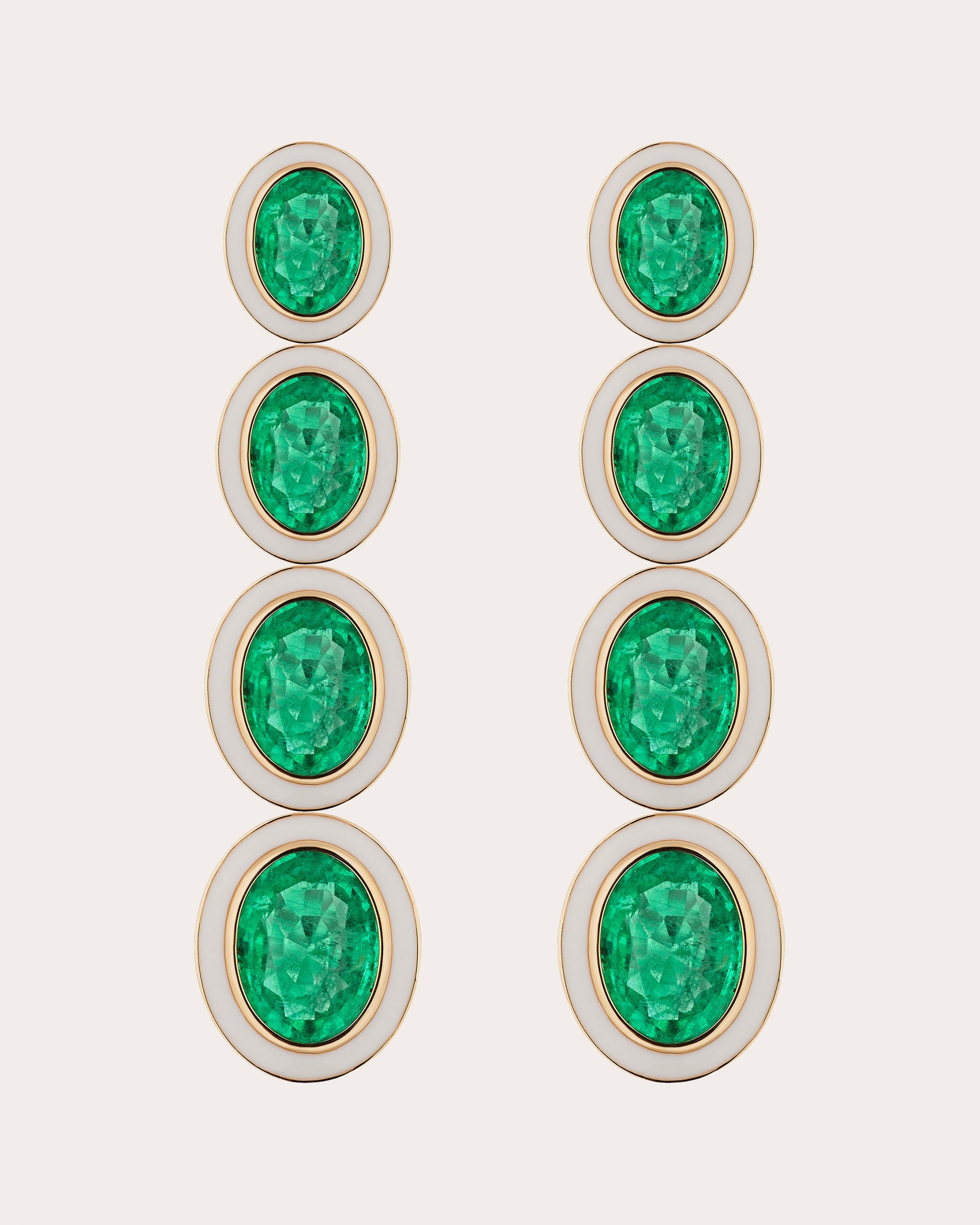 Limited Edition 18K Gold Emerald Earrings