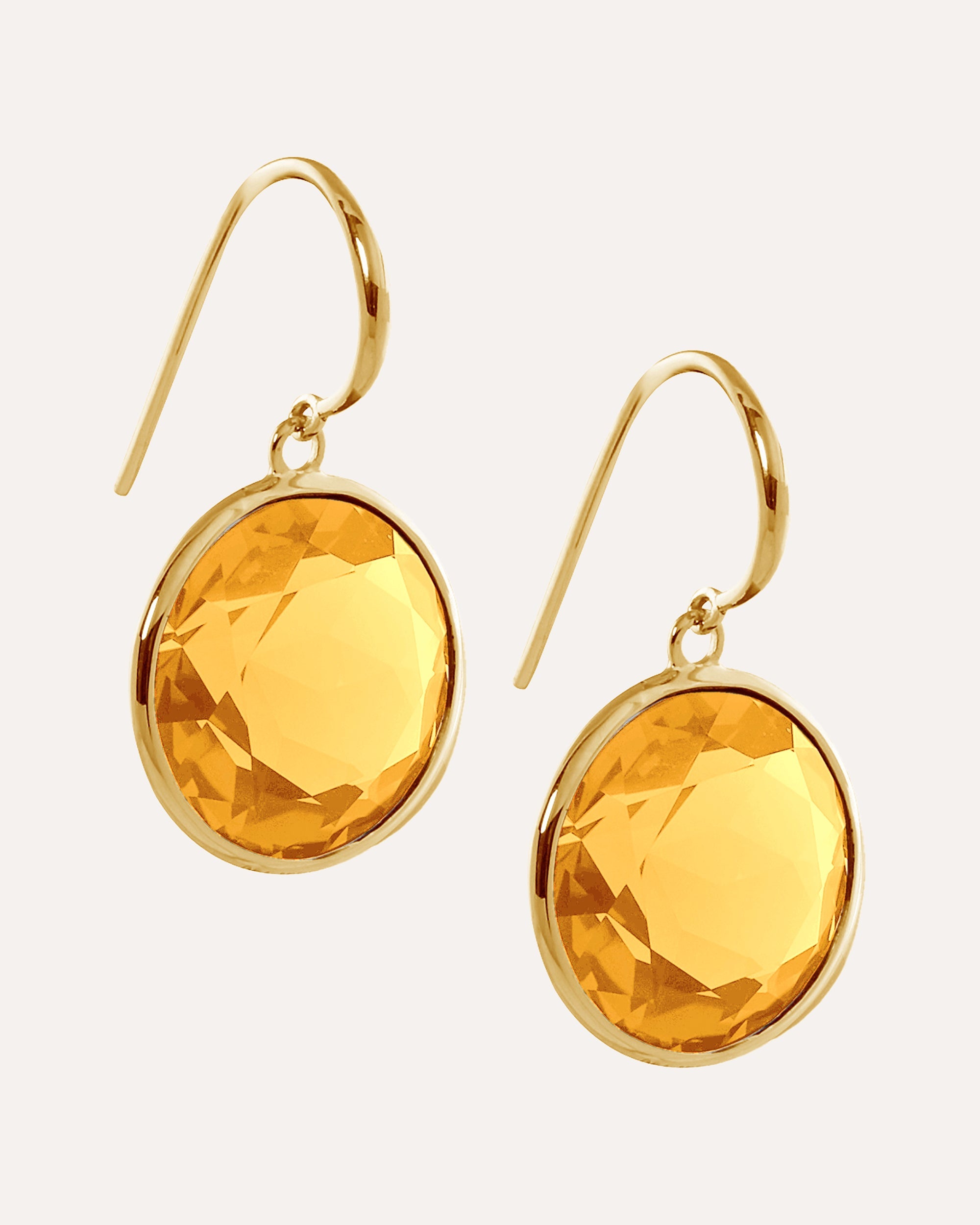 Gossip 18K Gold Citrine Earrings