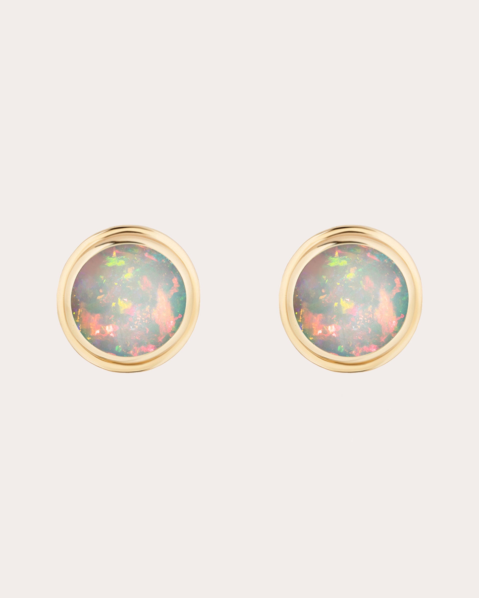 Limited Edition 18K Gold Opal Stud Earrings