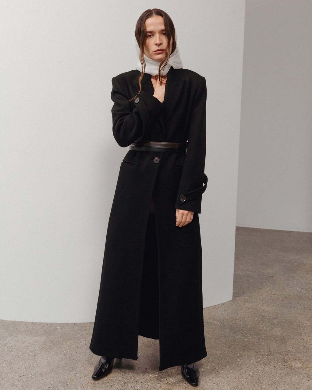 Mylah Wool Cashmere Single-Breasted Coat