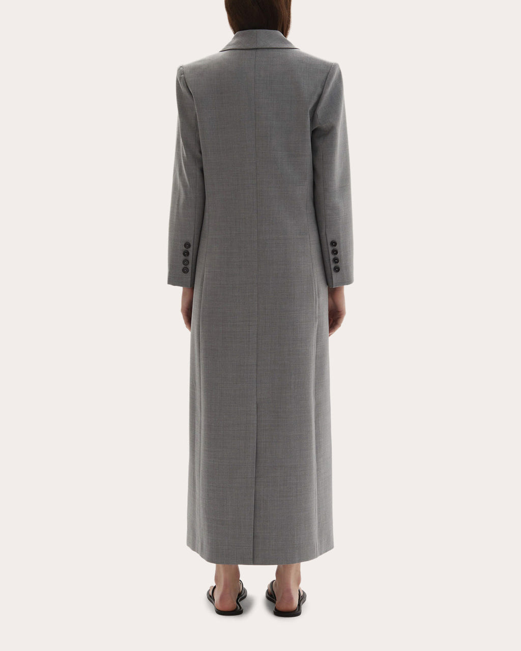 Allora Wool Asymmetric Lapel Coat