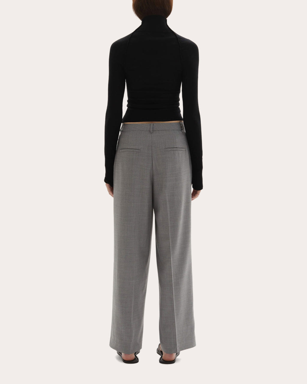 Pascal Wool Knit Fitted Mock Neck Top