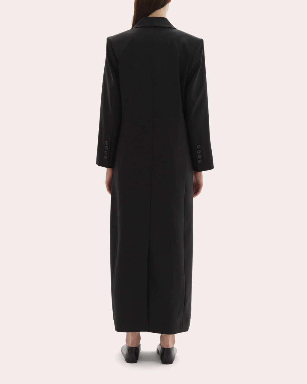 Allora Wool Asymmetric Lapel Coat