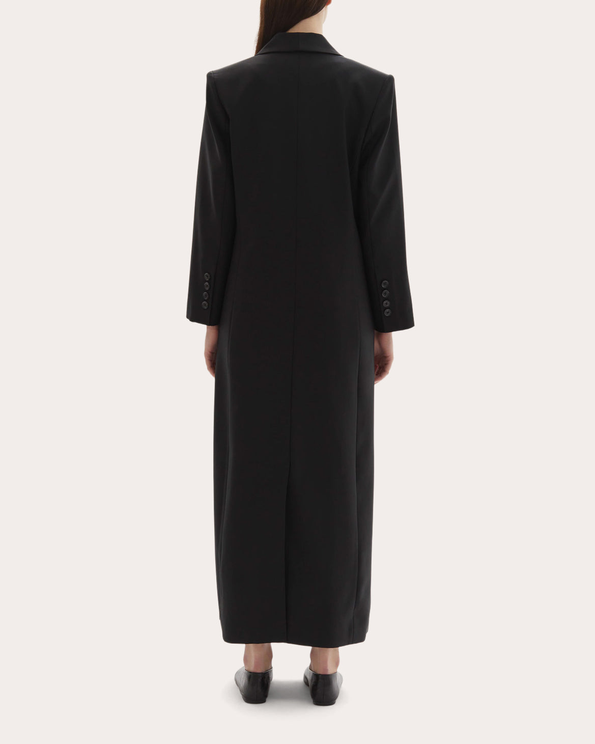 Allora Wool Asymmetric Lapel Coat