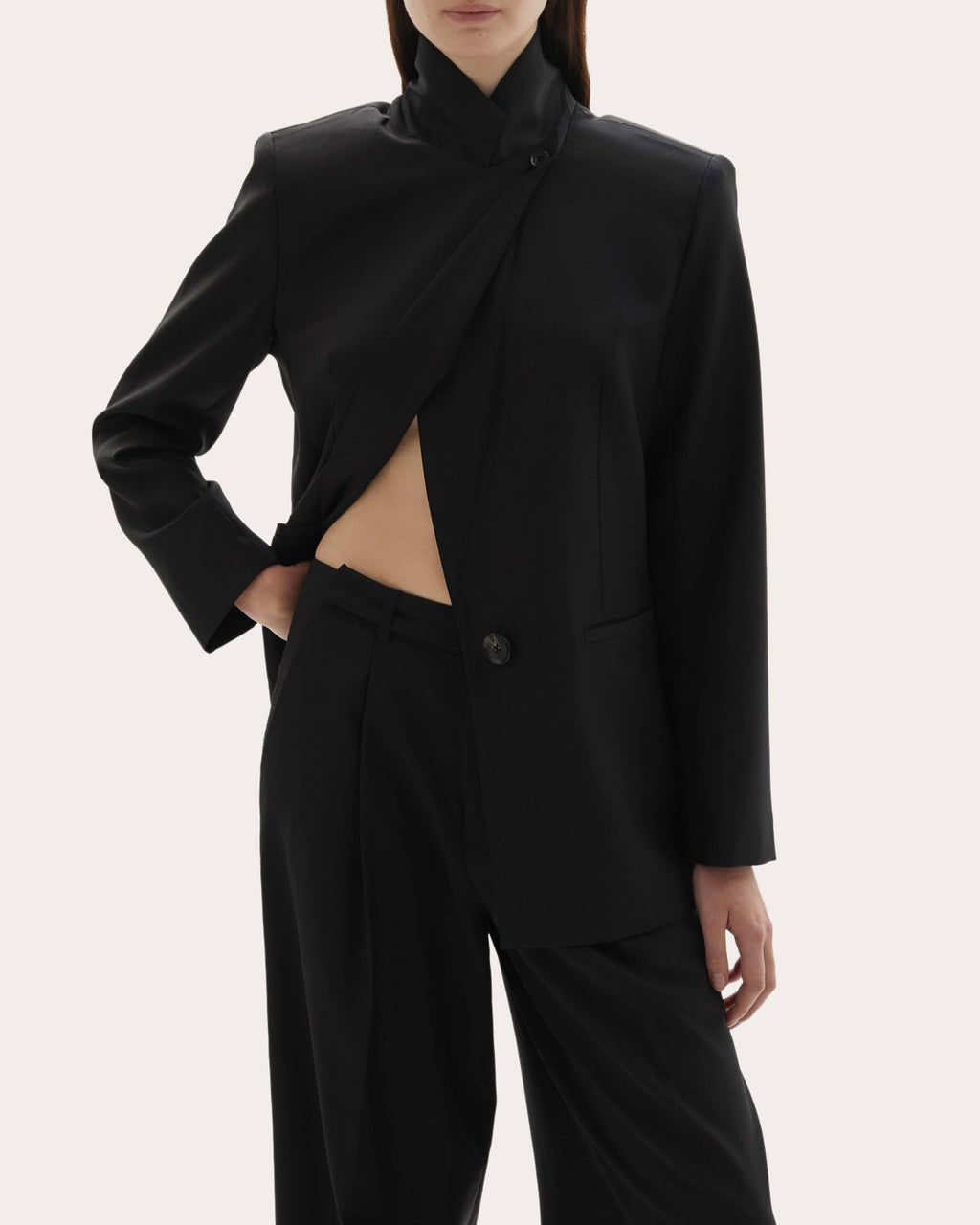 Ila Wool Peaked Lapel Blazer