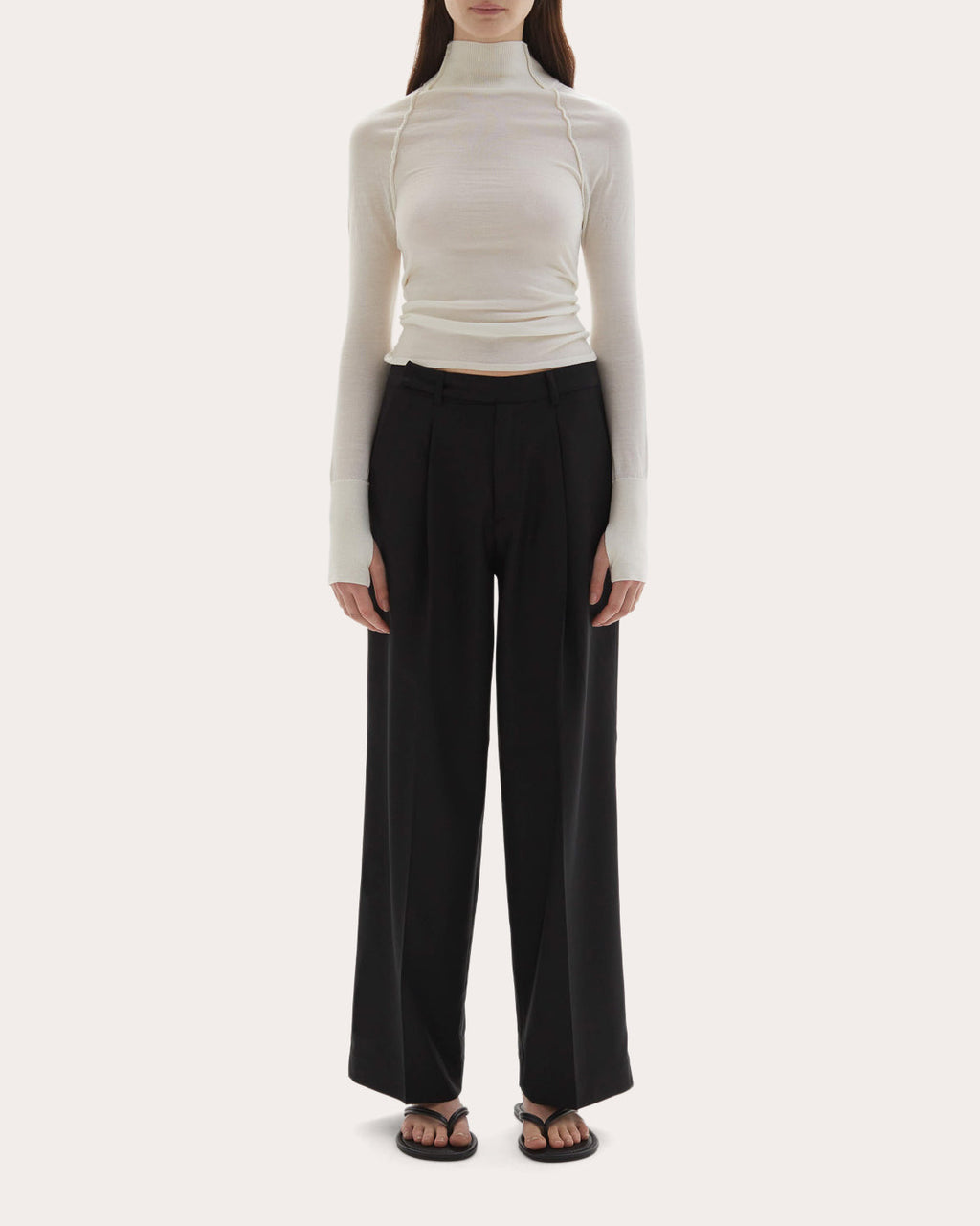 Ila Pleated Wool Trousers