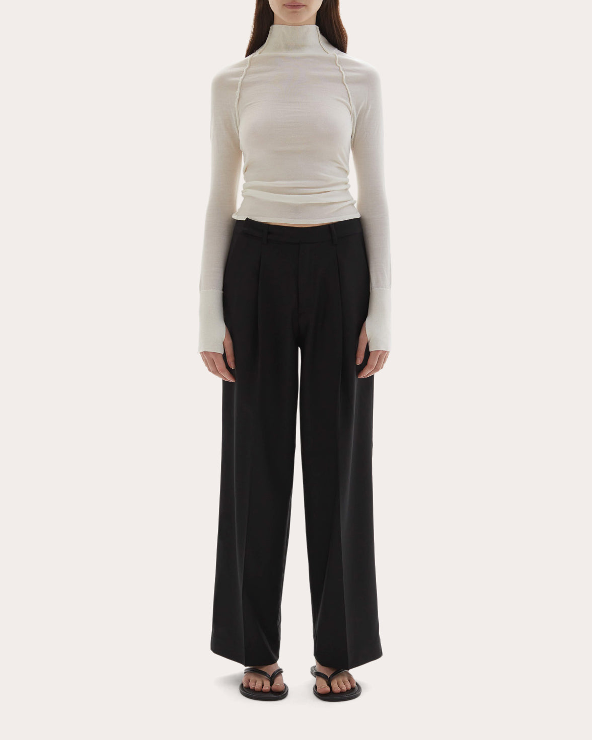 Ila Pleated Wool Trousers