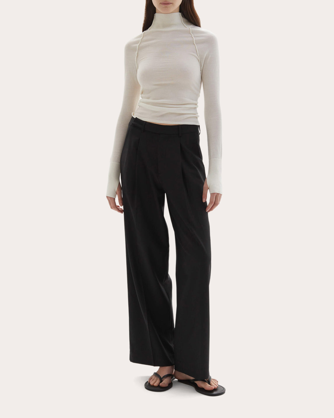 Ila Pleated Wool Trousers