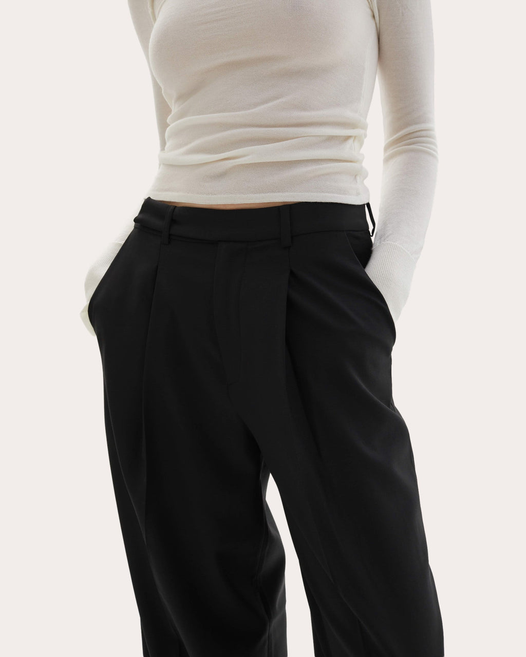 Ila Pleated Wool Trousers