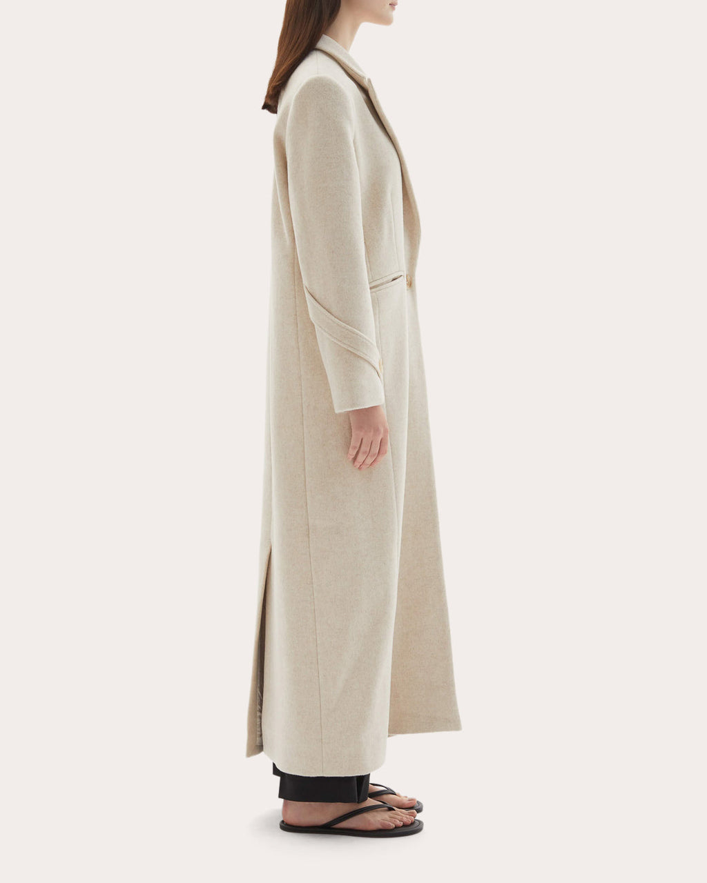 Mylah Wool Cashmere Single-Breasted Coat