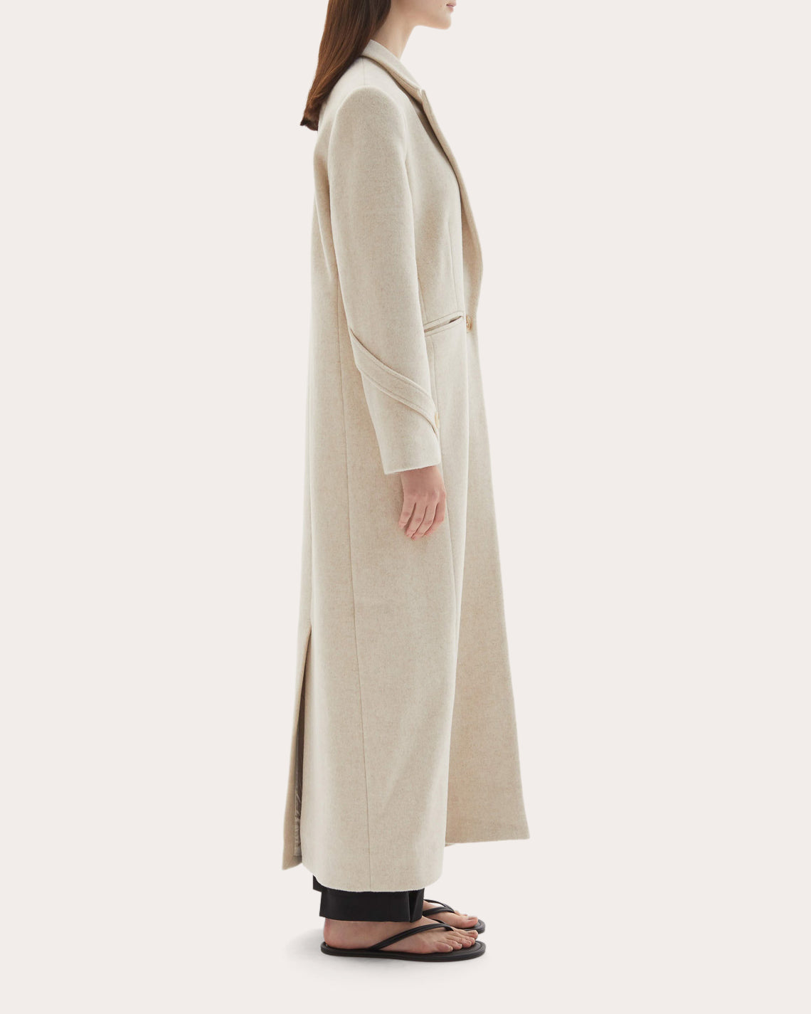 Mylah Wool Cashmere Single-Breasted Coat