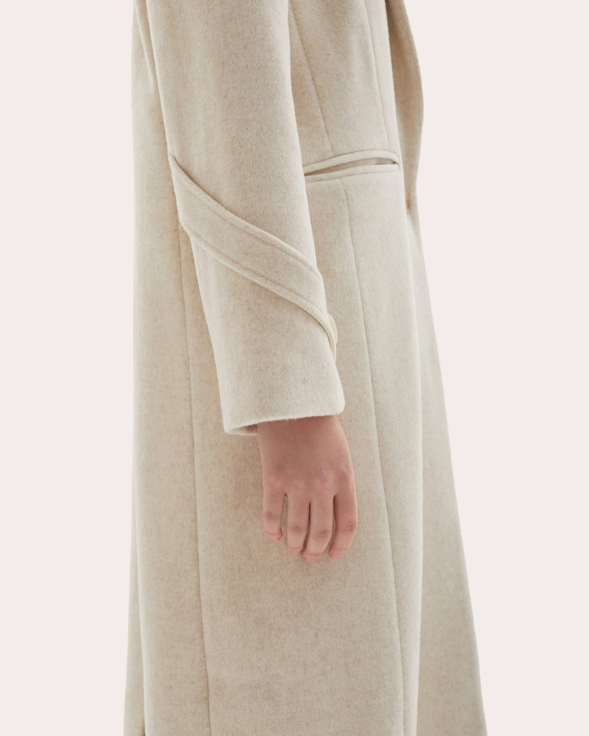 Mylah Wool Cashmere Single-Breasted Coat