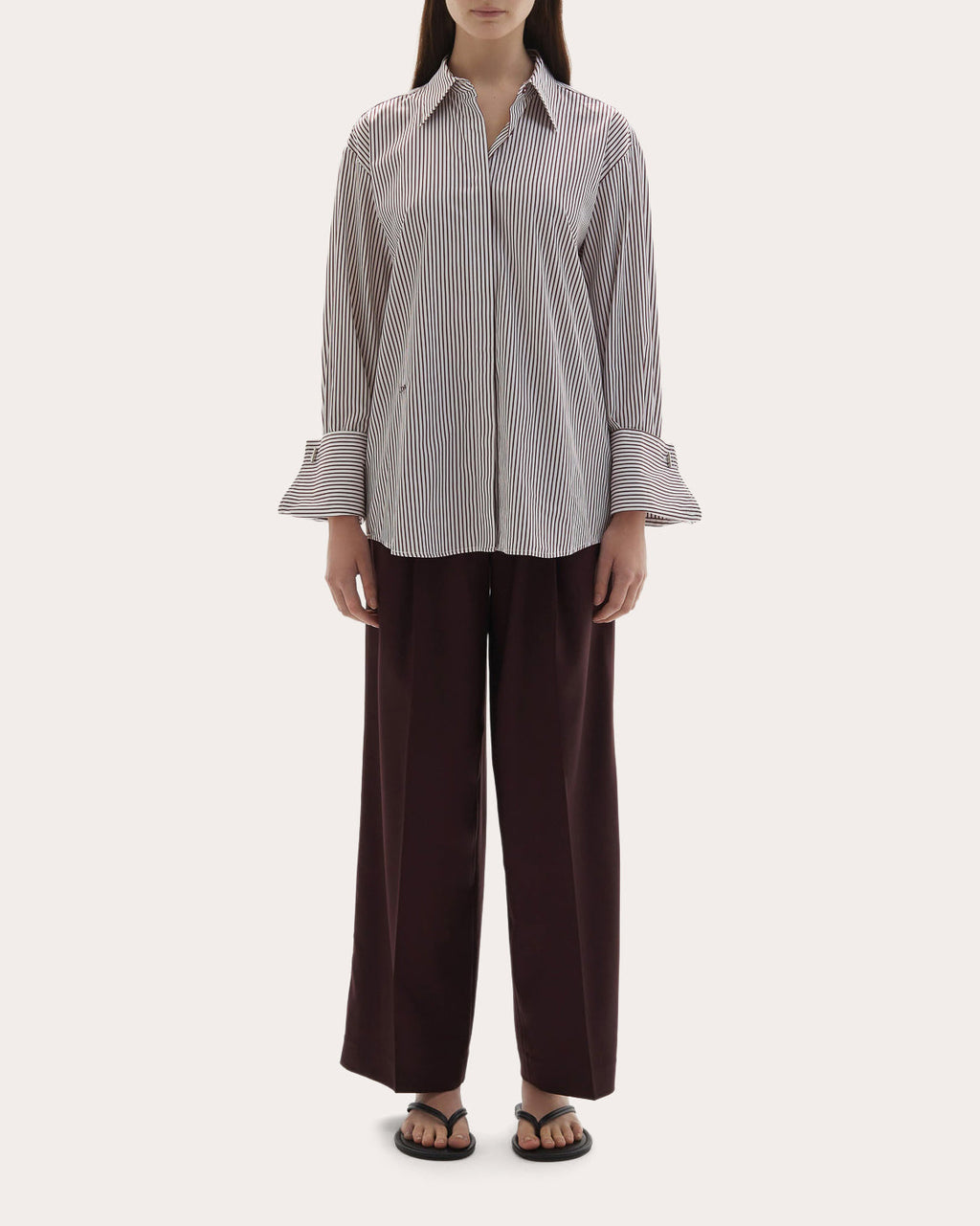 Lowell Stripe Italian Cotton Button-Up