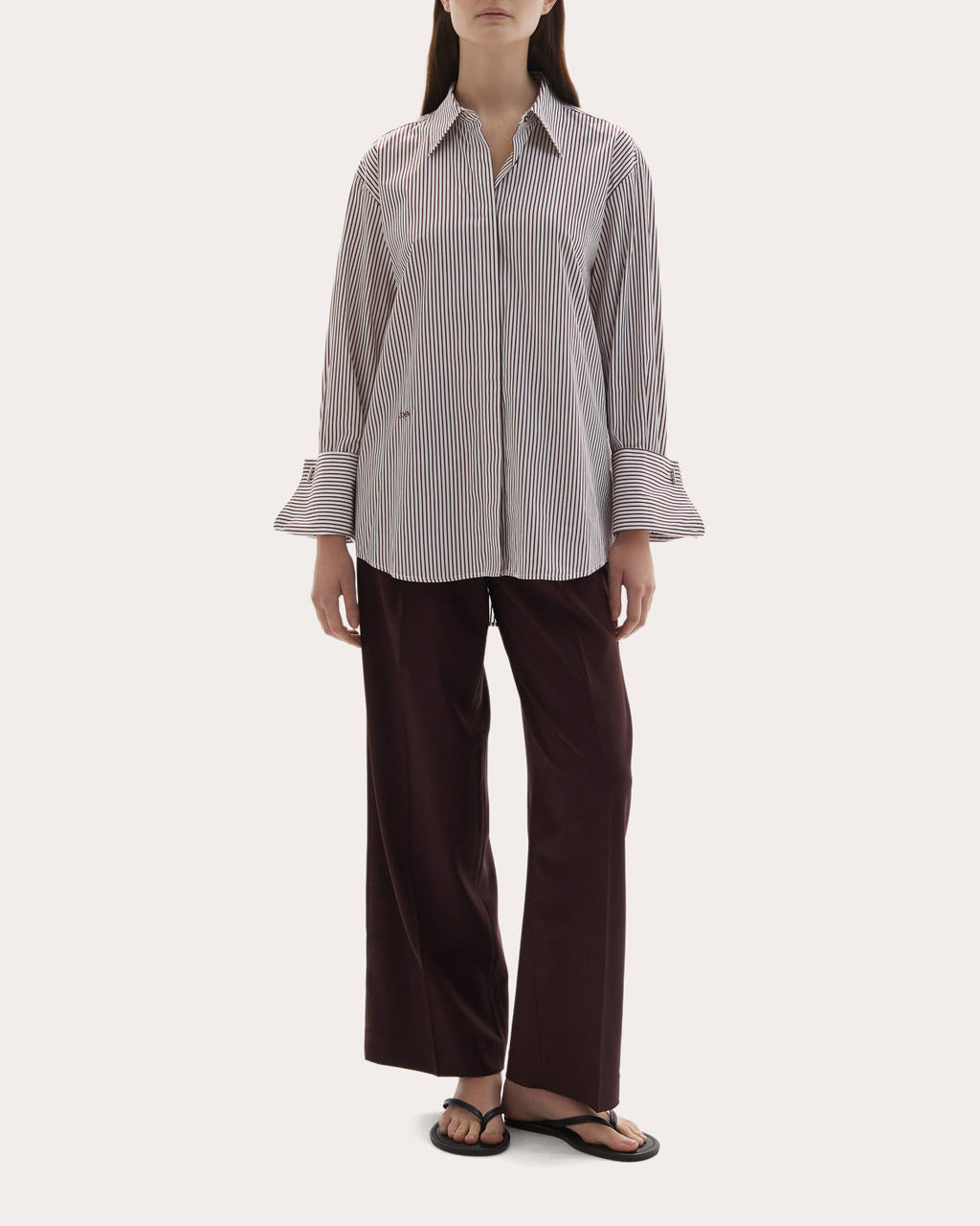 Lowell Stripe Italian Cotton Button-Up