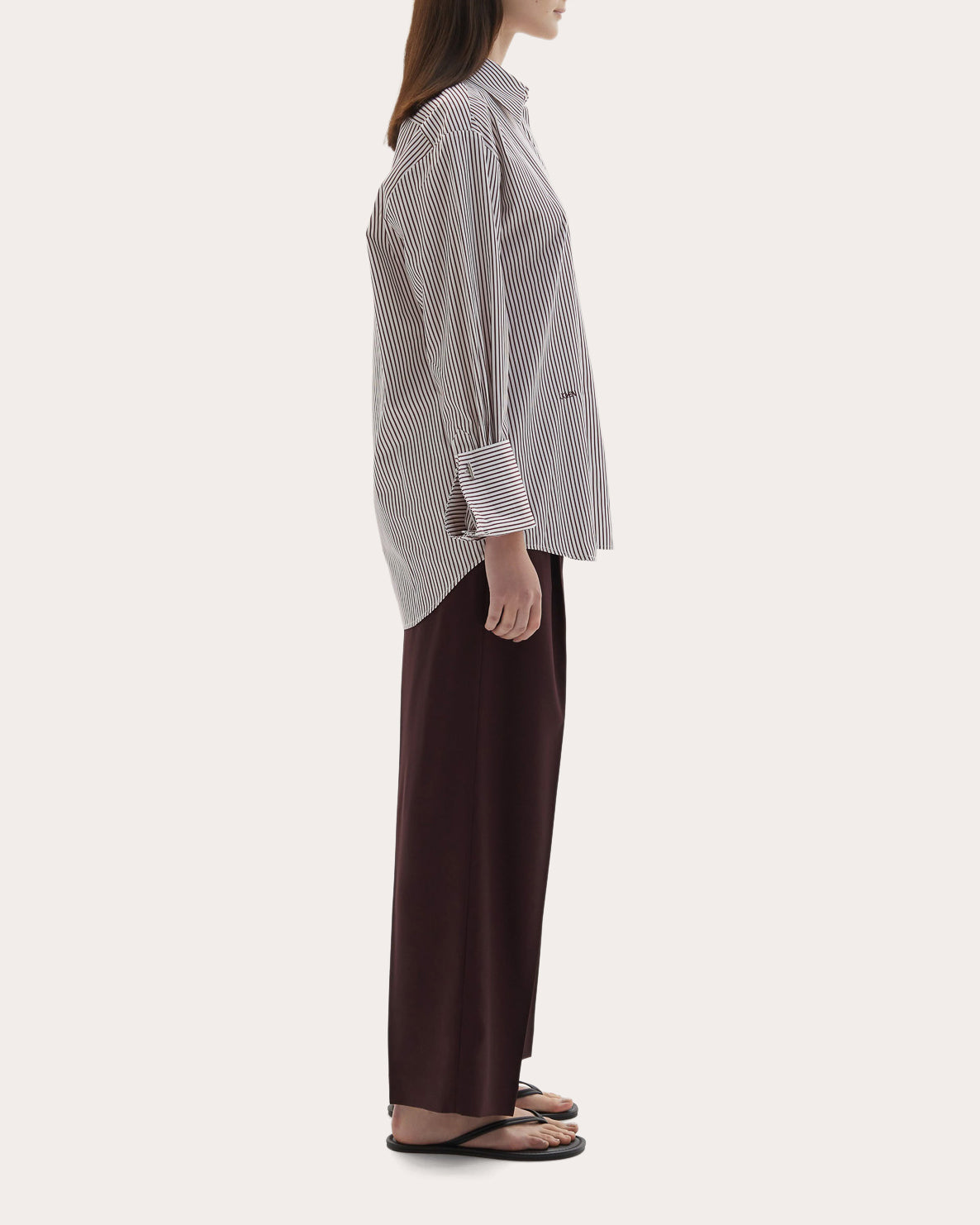 Lowell Stripe Italian Cotton Button-Up