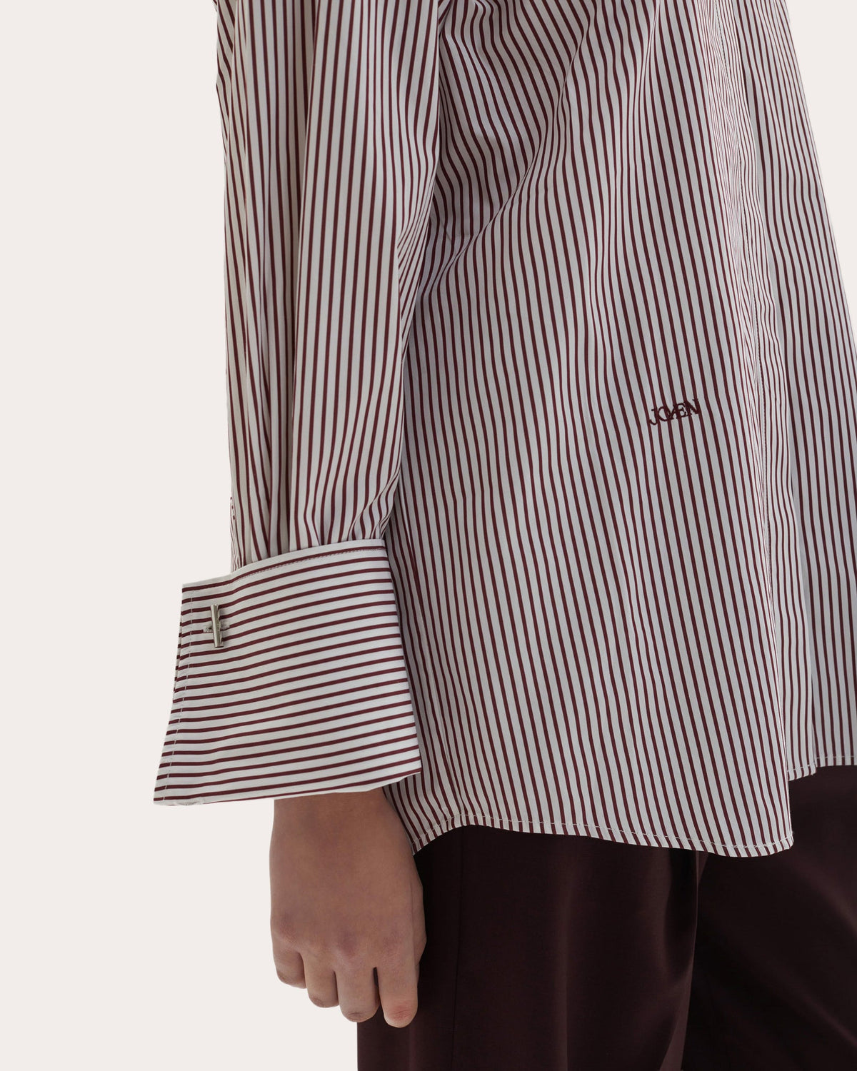 Lowell Stripe Italian Cotton Button-Up