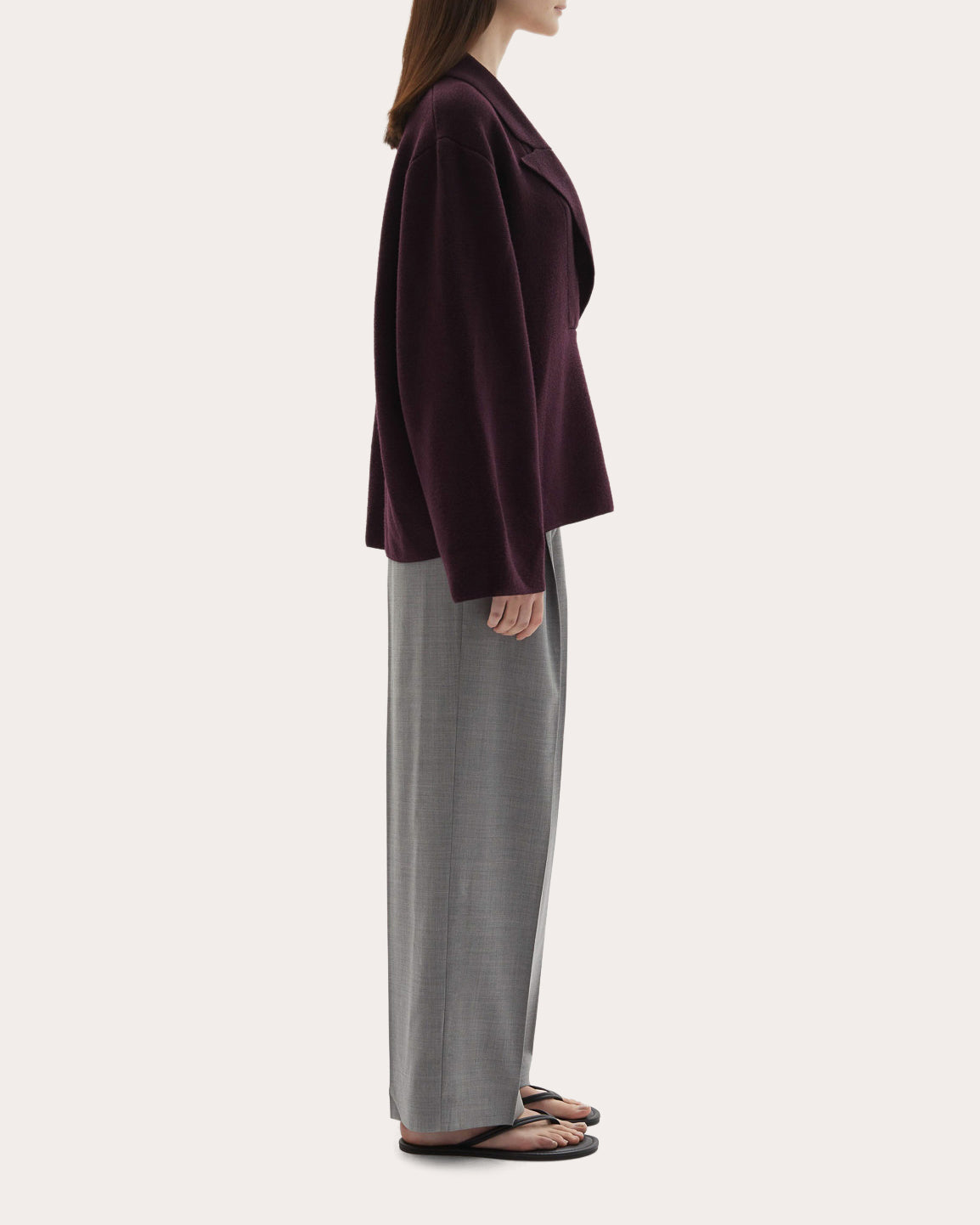 Thea Wool Knit Blazer Sweater