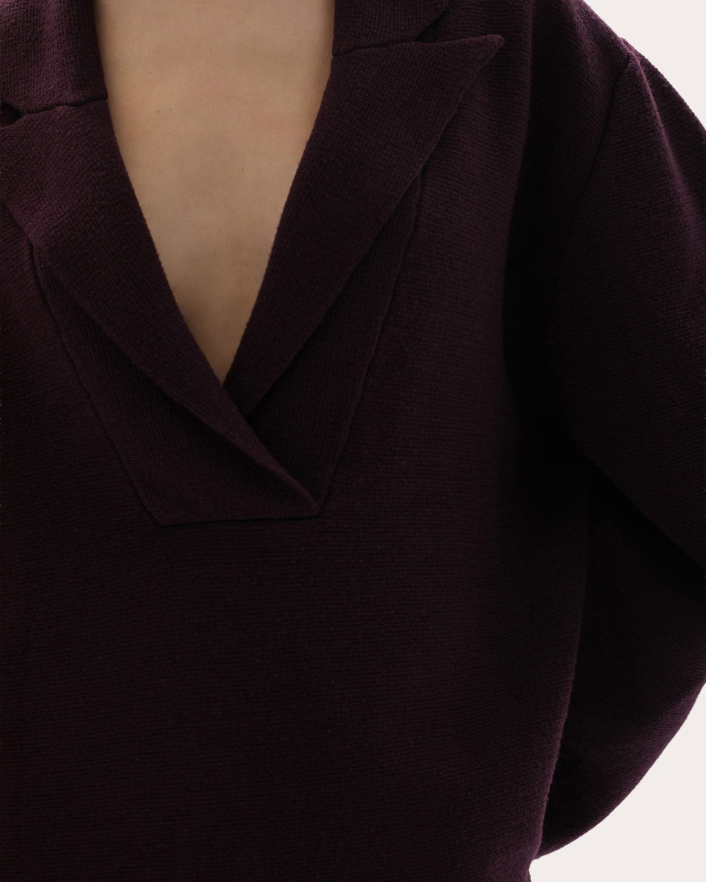 Thea Wool Knit Blazer Sweater