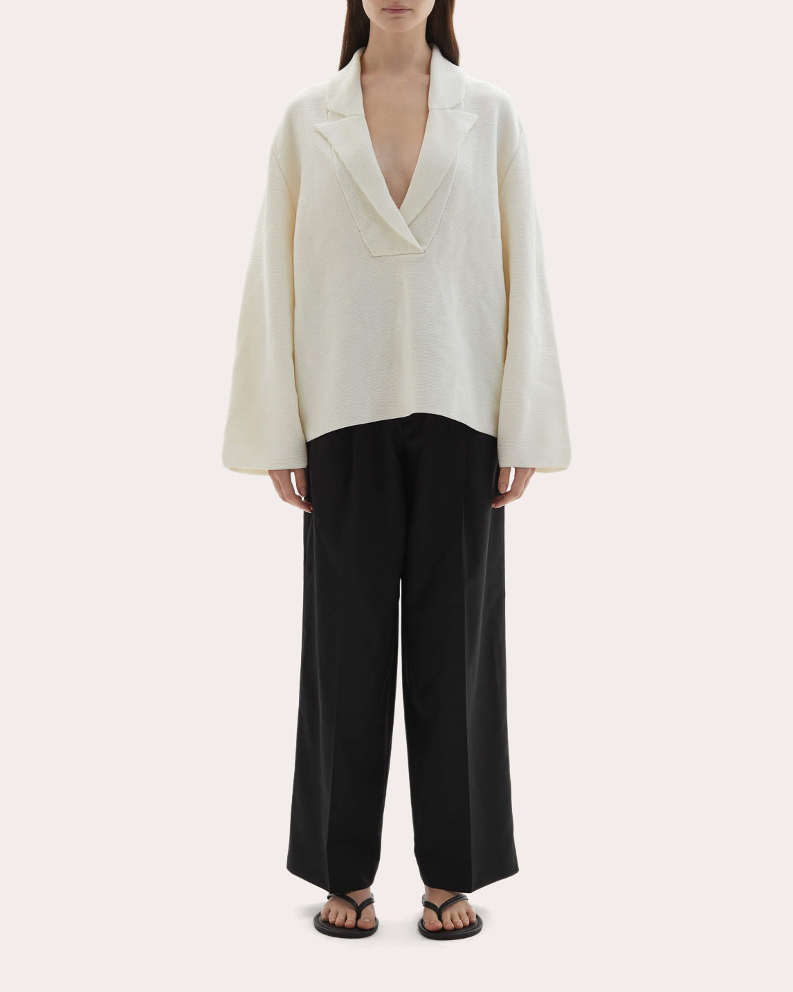 Thea Wool Knit Blazer Sweater