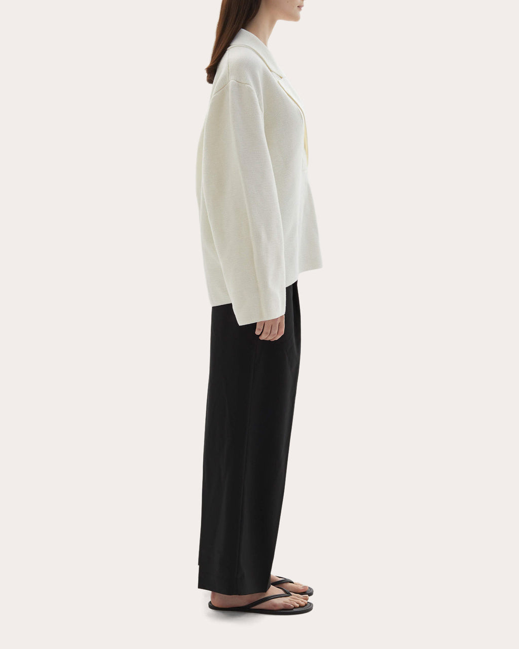 Thea Wool Knit Blazer Sweater