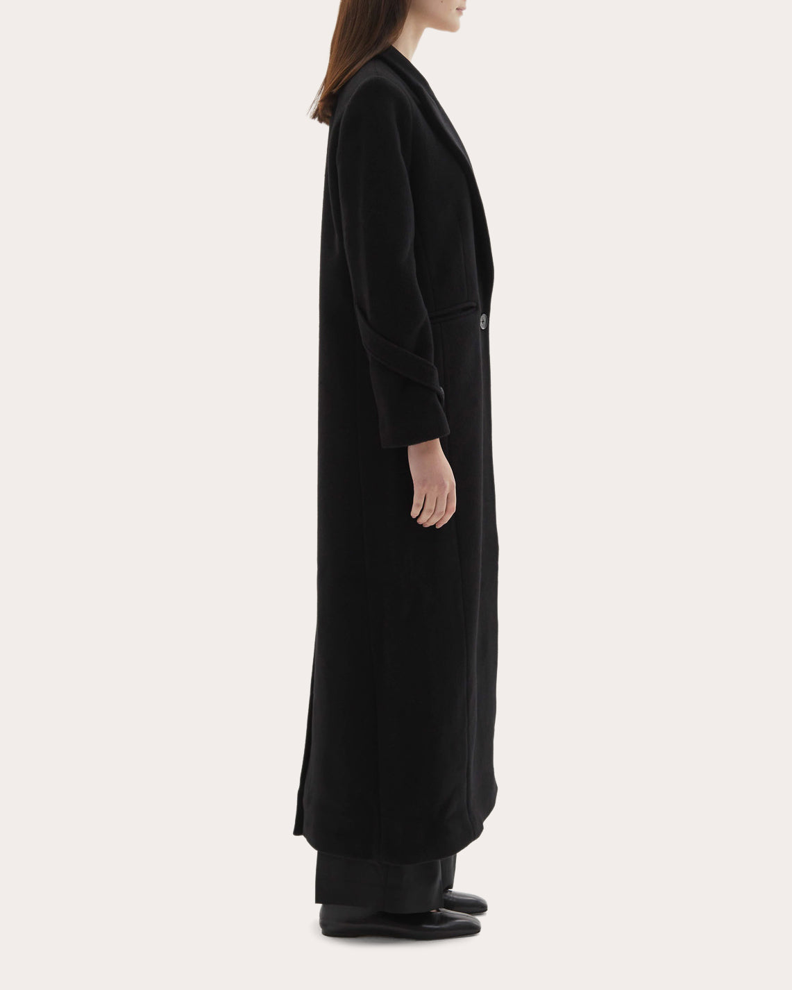 Mylah Wool Cashmere Single-Breasted Coat