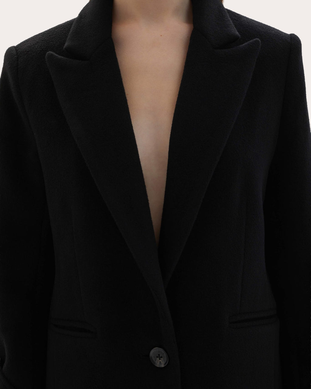 Mylah Wool Cashmere Single-Breasted Coat