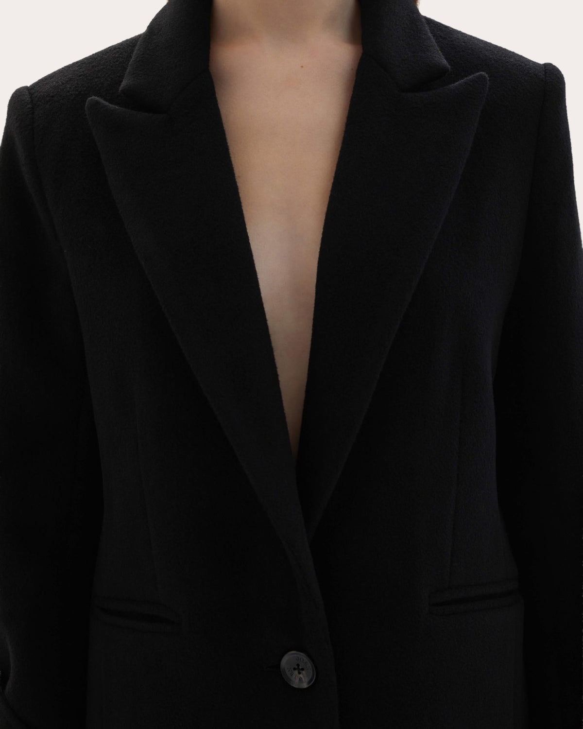 Mylah Wool Cashmere Single-Breasted Coat