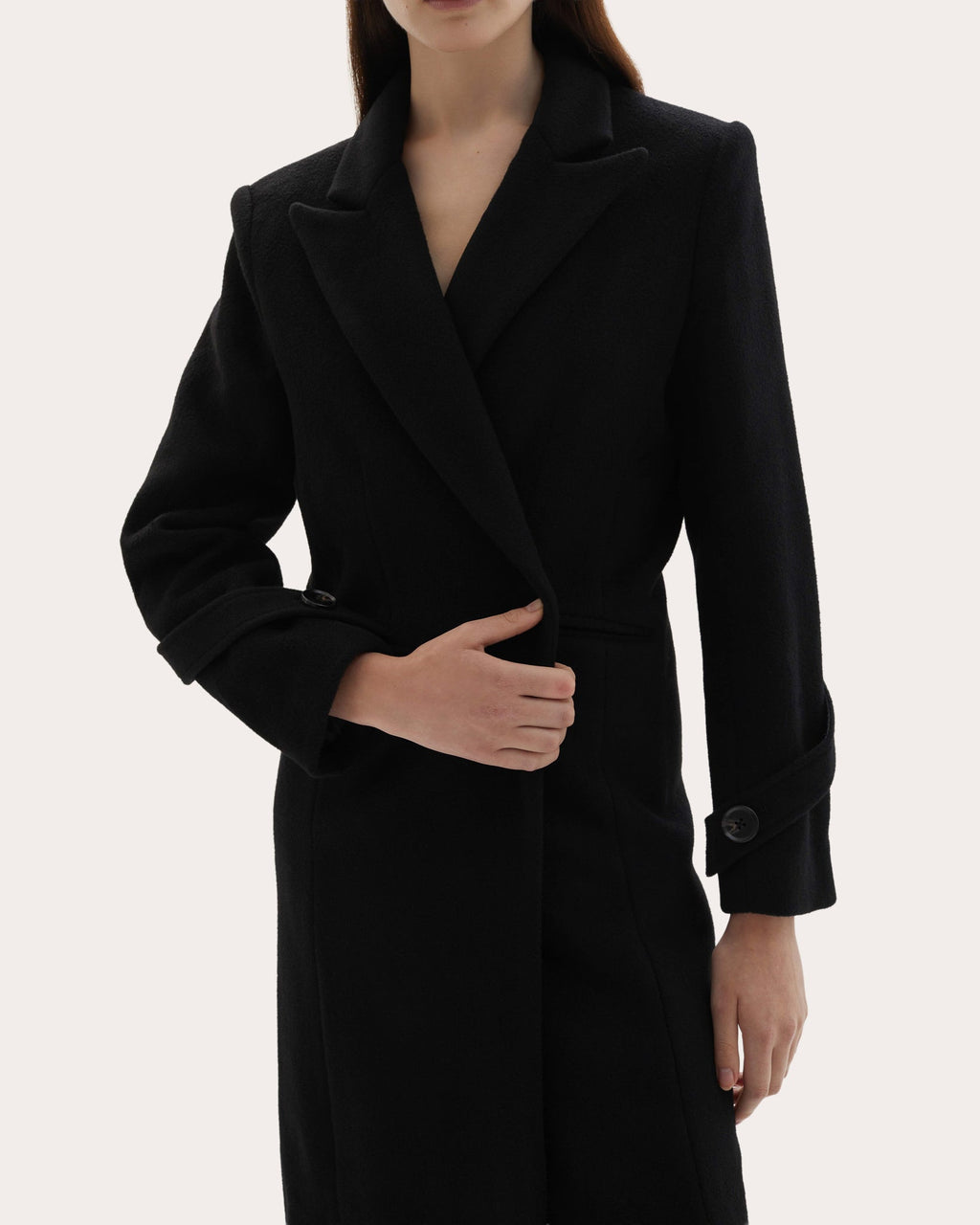 Mylah Wool Cashmere Single-Breasted Coat