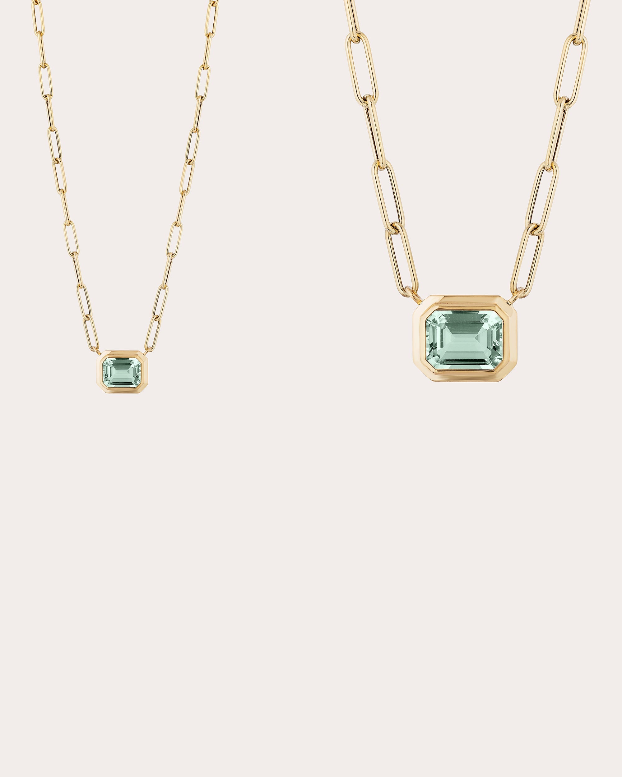 Manhattan 18K Gold Prasiolite Pendant Necklace