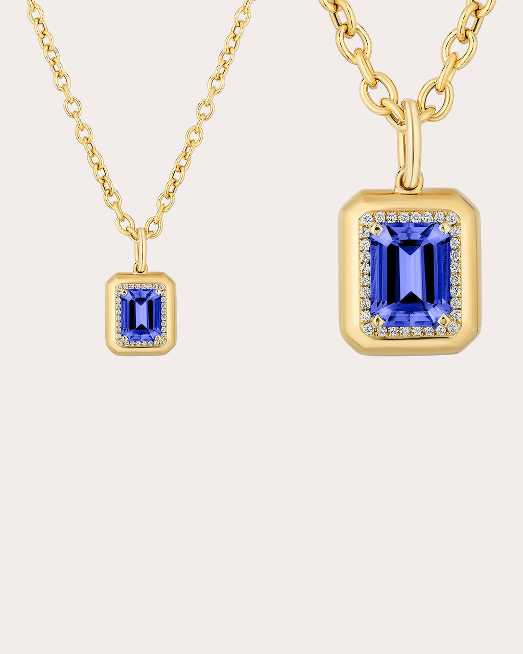 Tanzanite & 18k Gold Limited Edition Emerald-Cut Pendant Necklace