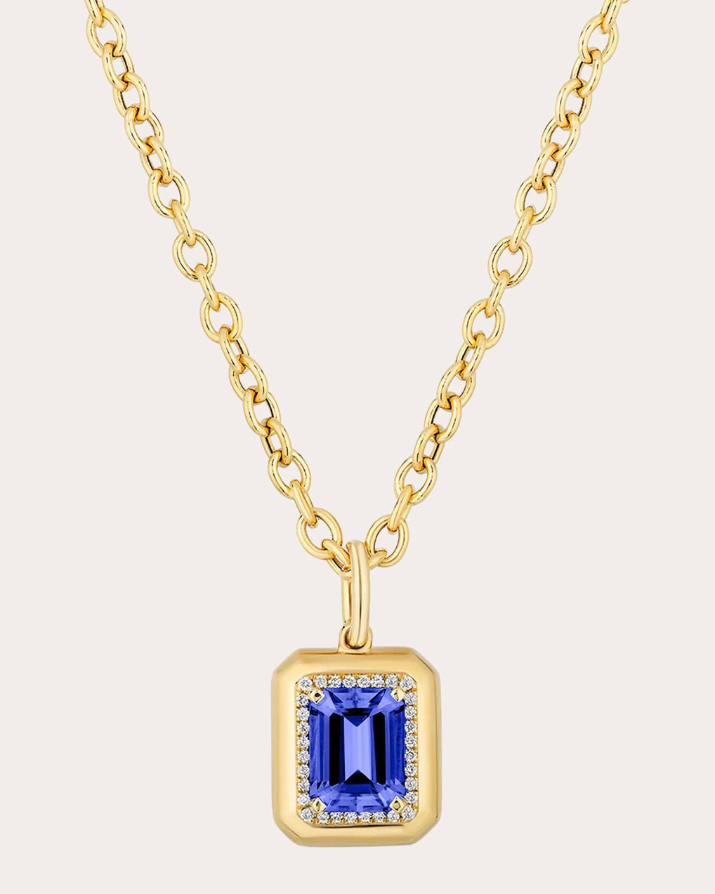 Tanzanite & 18k Gold Limited Edition Emerald-Cut Pendant Necklace